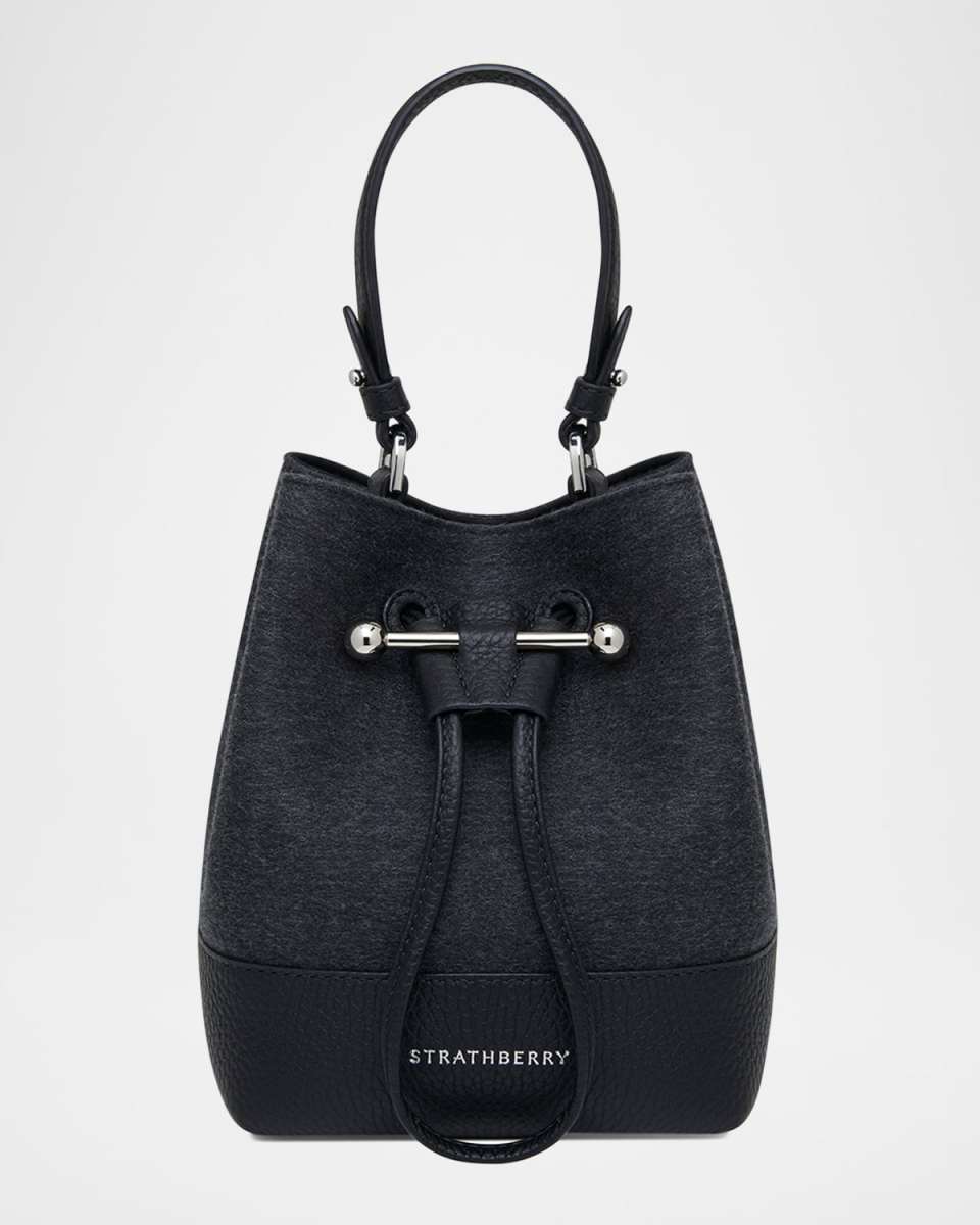 Lana Osette Cashmere & Leather Crossbody Bag